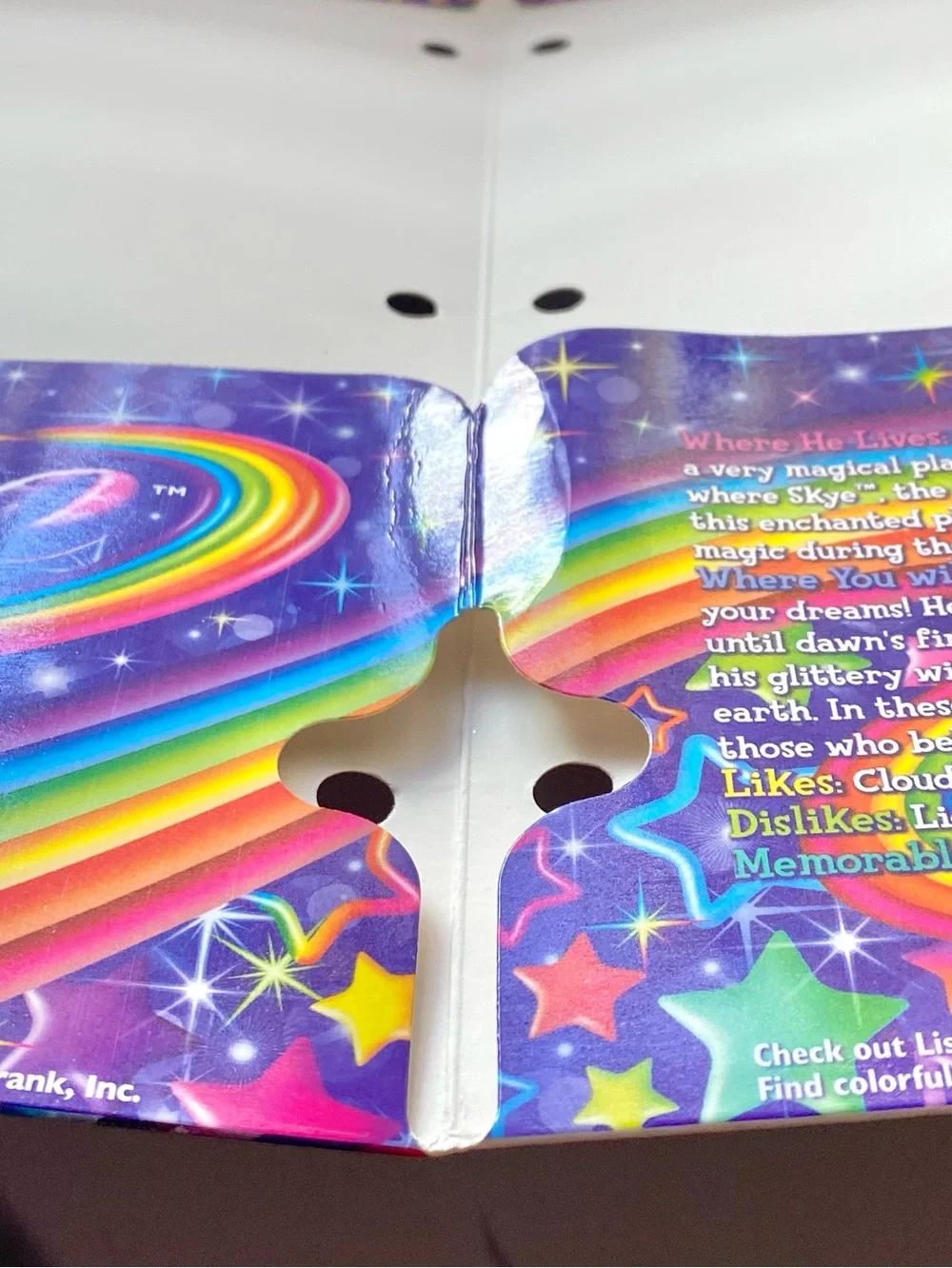 Lisa Frank Skye Pegasus glitter folder